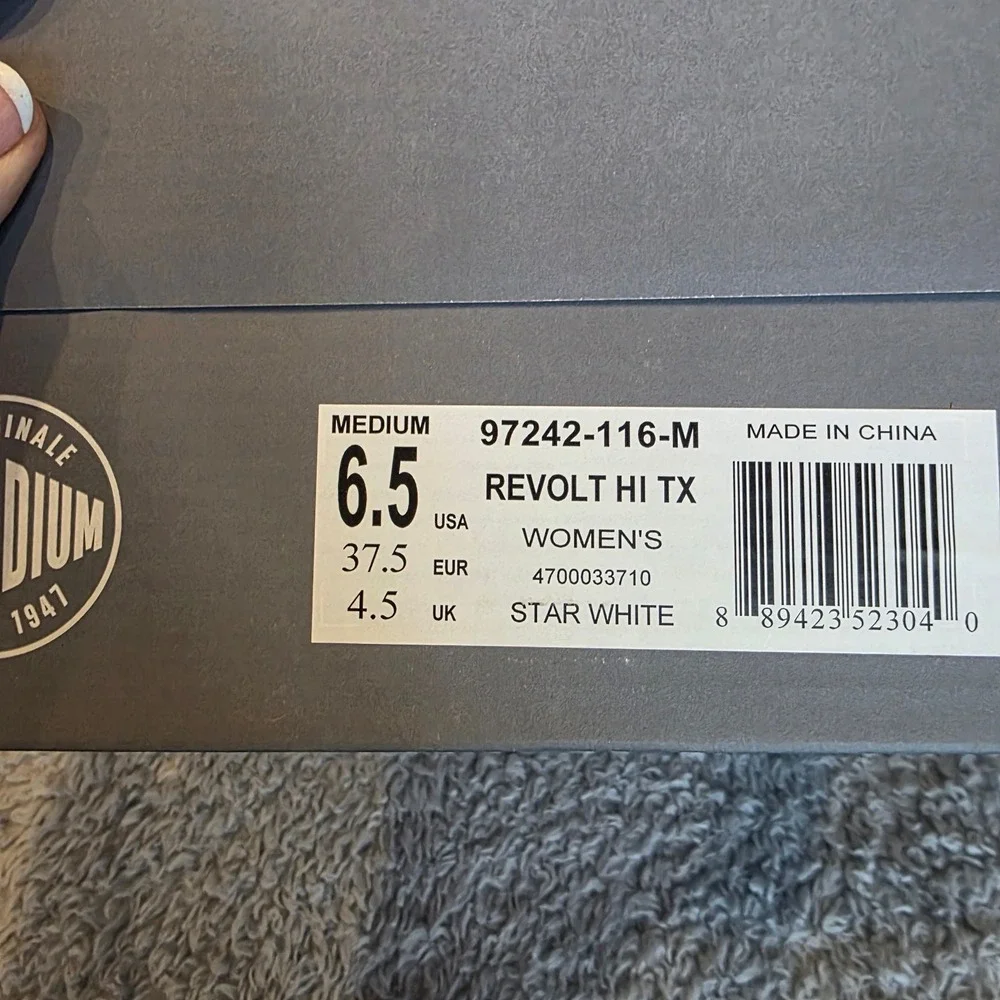 Palladium Revolt Hi TX Women's Platform Boots Lug Sole Ankle Boots 6.5 WHITE NIB